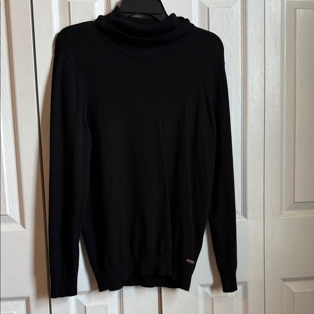 Calvin Klein Classic Black Turtleneck Sweater